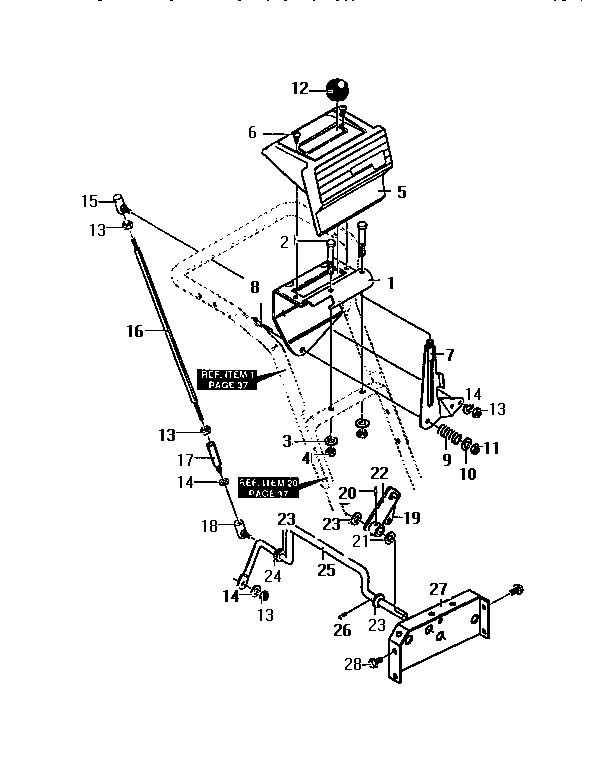 Craftsman 536886380 control panel diagram