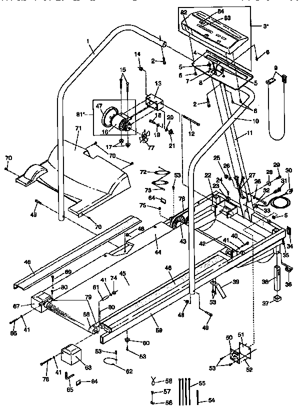 Weslo WLTL81551 unit parts diagram