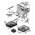 GE GSD1380X66WW tub assembly diagram