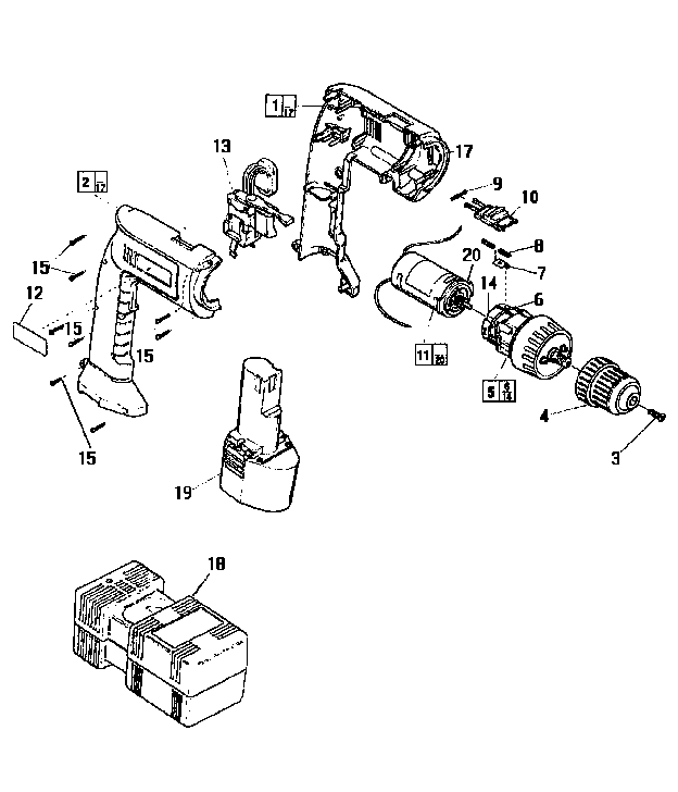 Milwaukee 0396-1 TYPE A unit diagram