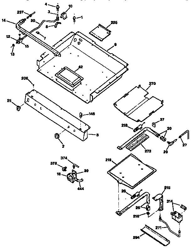 GE JGBP35WEV2WW burner assembly diagram