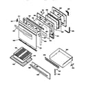 Kenmore 3627586591 door & drawer diagram