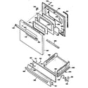 Kenmore 3627165892 door & drawer diagram