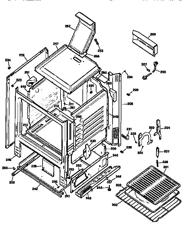 Kenmore 3627516891 body diagram