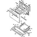 Kenmore 3627516891 door and drawer diagram