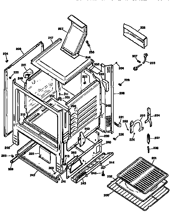 Kenmore 3627526191 body diagram