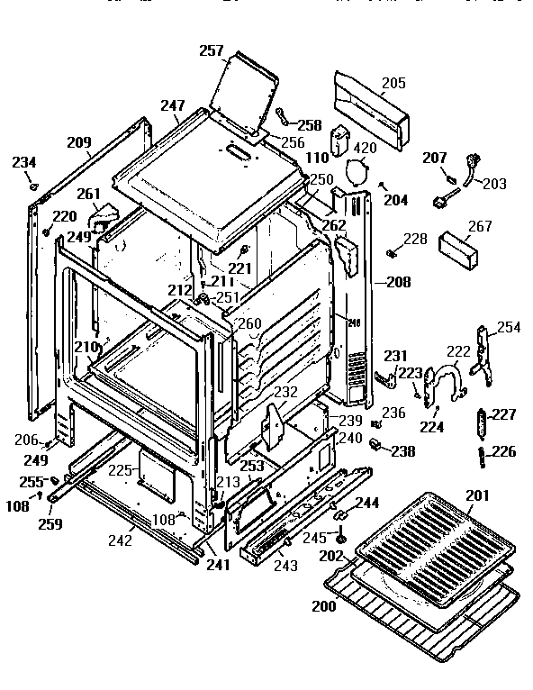 Kenmore 3626125892 body diagram