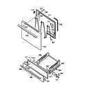 Kenmore 3626101197 door and drawer diagram