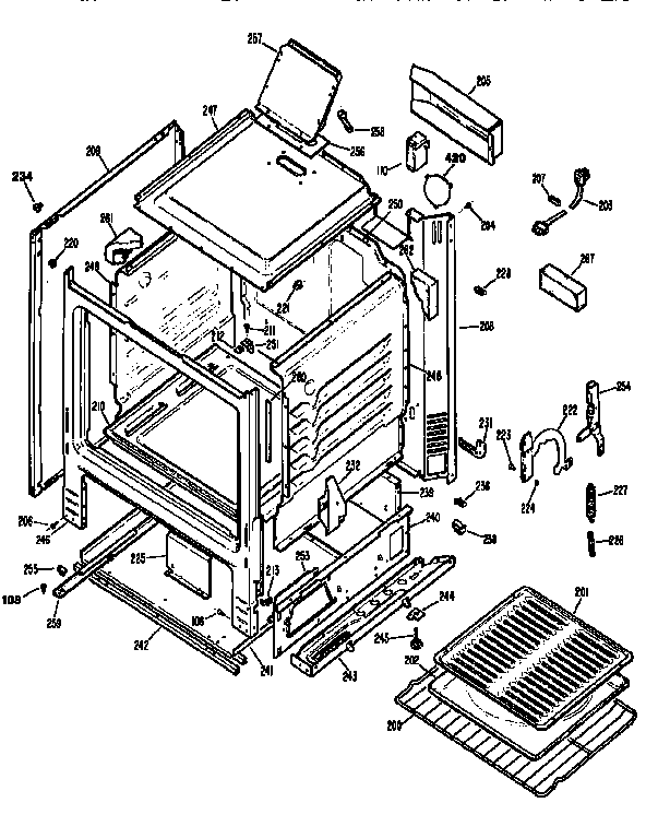 Kenmore 3626111898 body diagram