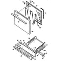 Kenmore 3626111898 door & drawer diagram