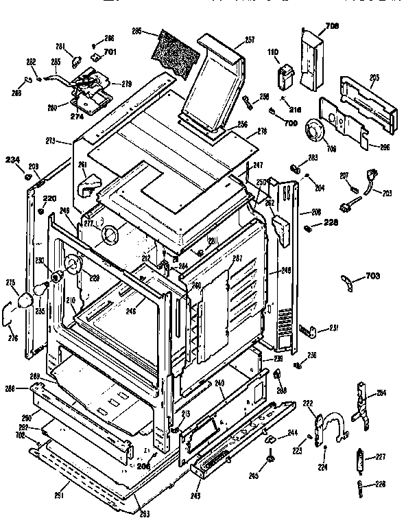Kenmore 3627536191 body diagram