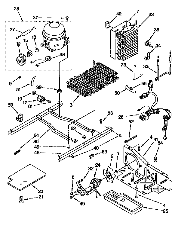 Kenmore 1069555923 unit diagram
