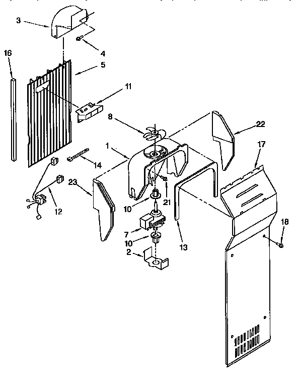 Kenmore 1069555923 air flow diagram