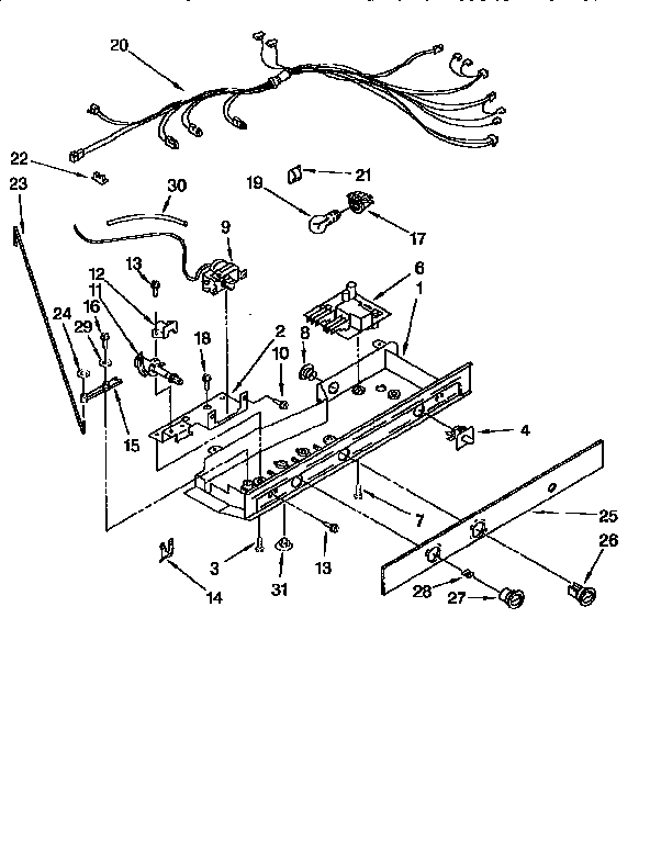 Kenmore 1069555923 control diagram