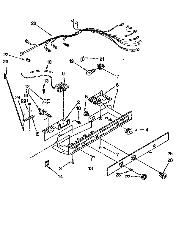 Kenmore 1069557953 control diagram