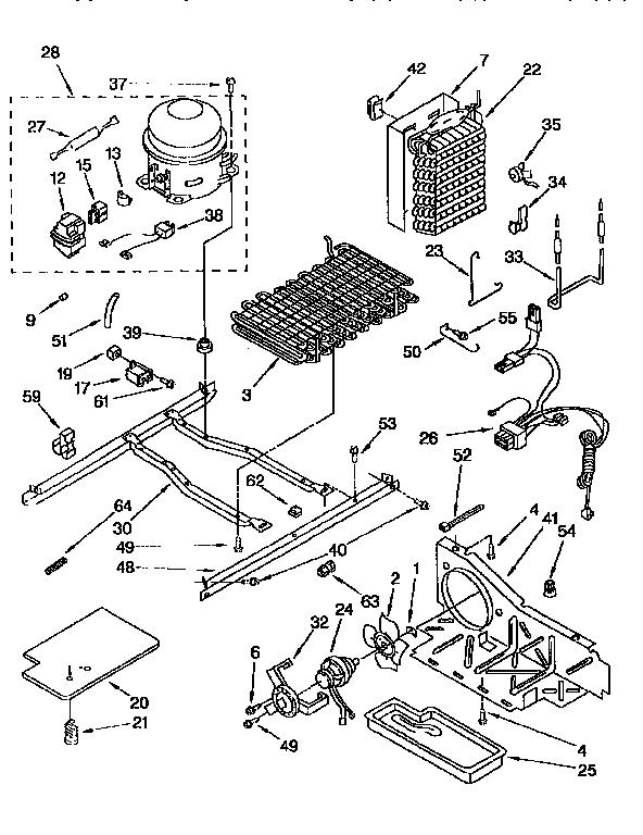 Kenmore 1069557953 unit diagram
