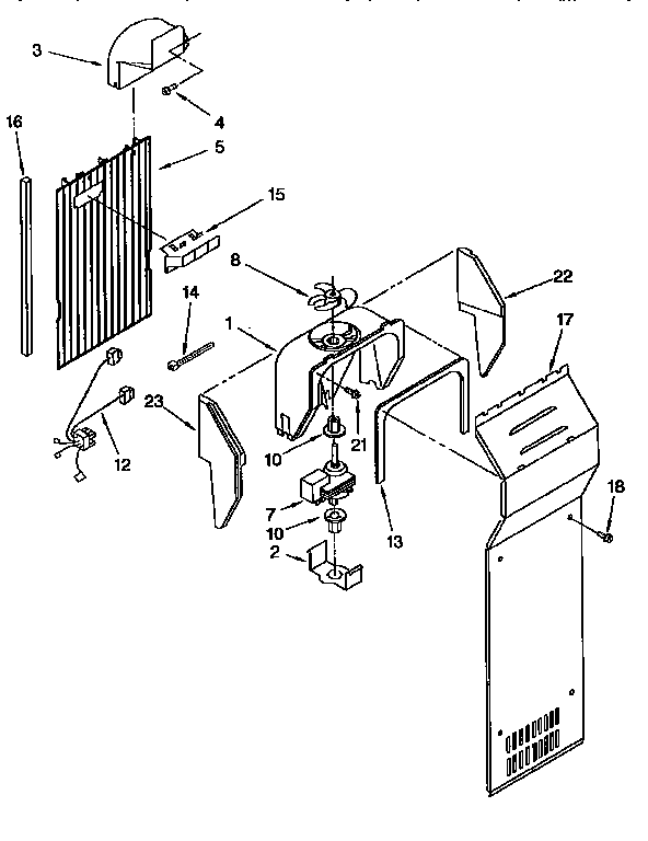 Kenmore 1069555414 air flow diagram