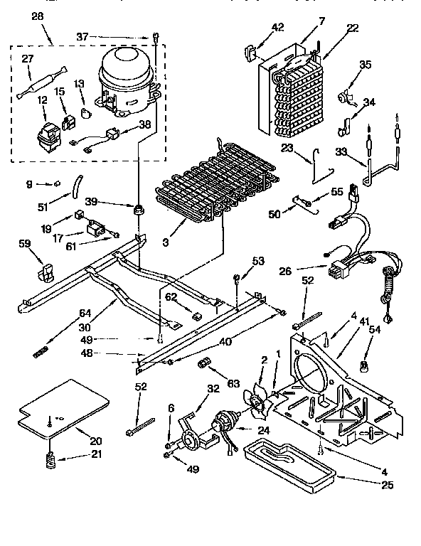 Kenmore 1069555414 unit diagram