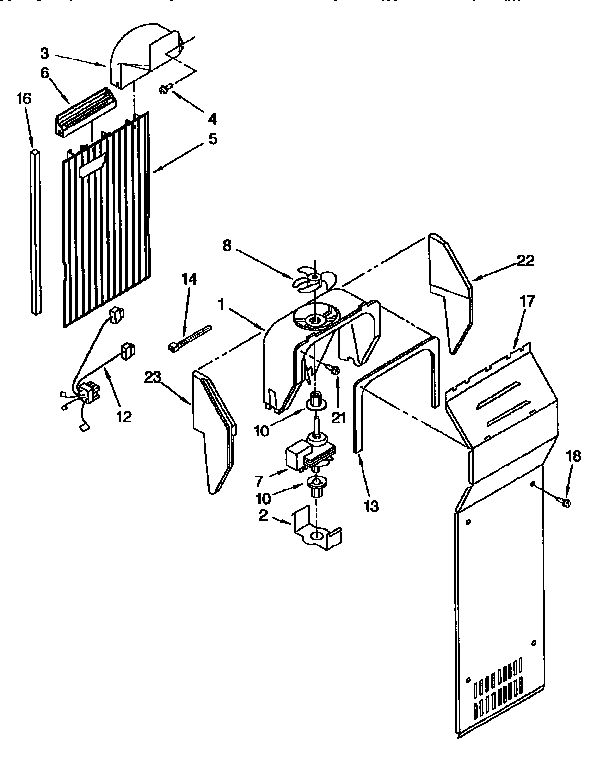 Kenmore 1069550281 air flow diagram