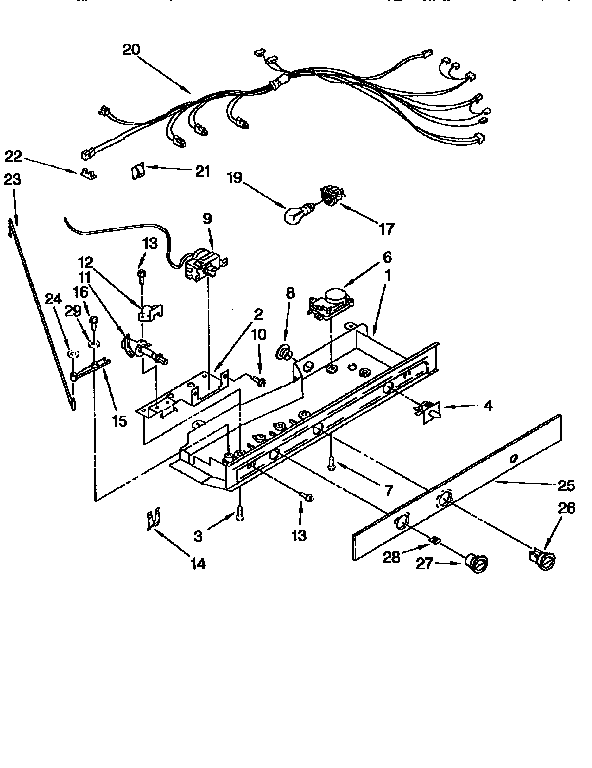 Kenmore 1069550281 control diagram