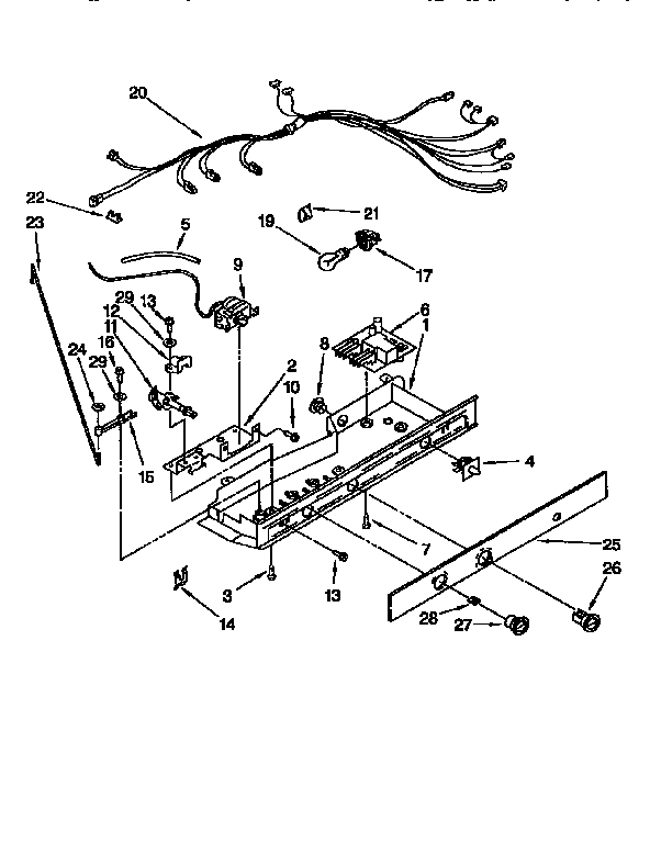Kenmore 1069552952 control diagram