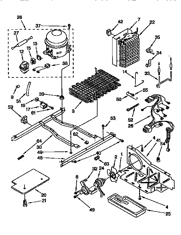 Kenmore 1069552952 unit diagram