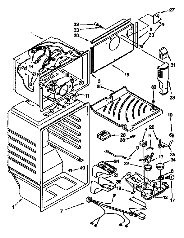Kenmore 1069658114 liner diagram