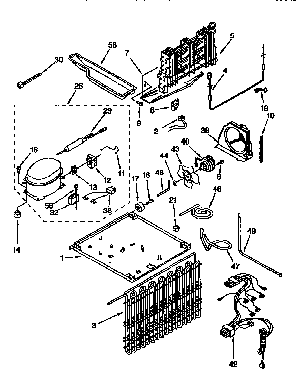 Kenmore 1069658114 unit diagram