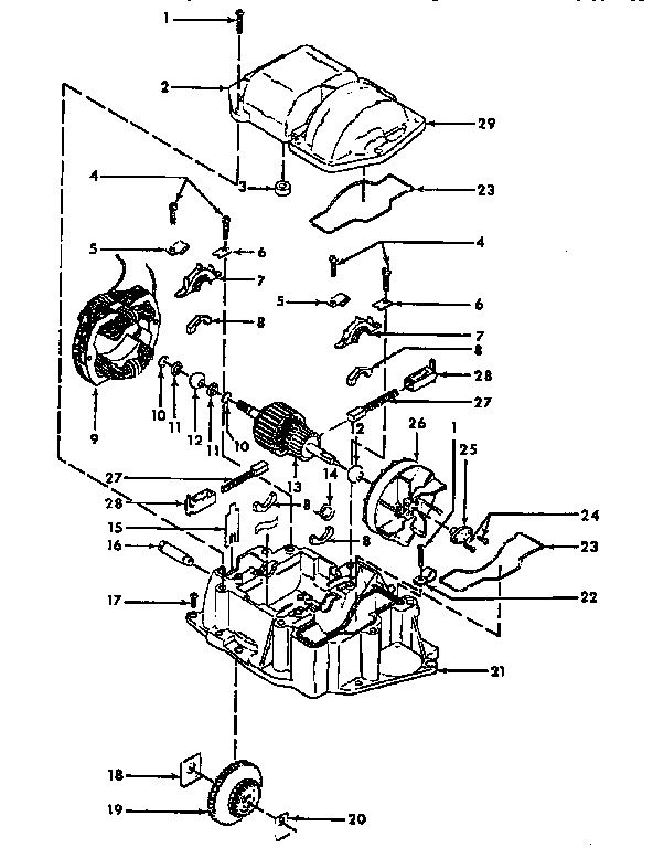 Hoover F5047 motor diagram
