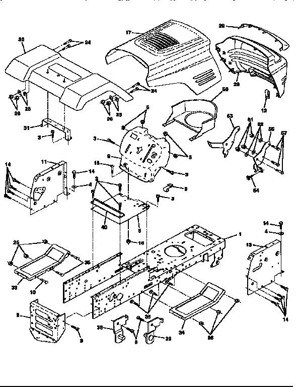 Craftsman 917256530 chassis and enclosures diagram