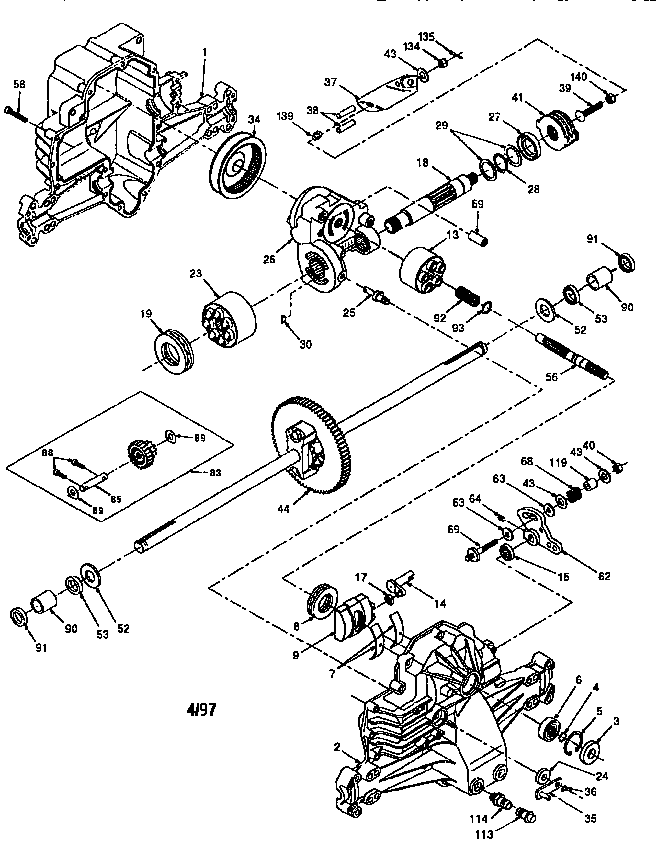 Craftsman 917256530 transaxle diagram