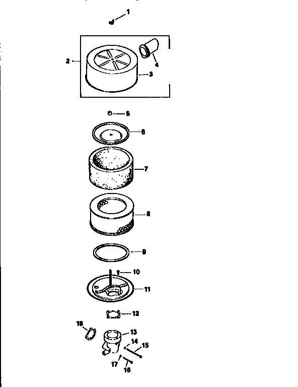 Craftsman 917250262 air intake   div71/501 diagram