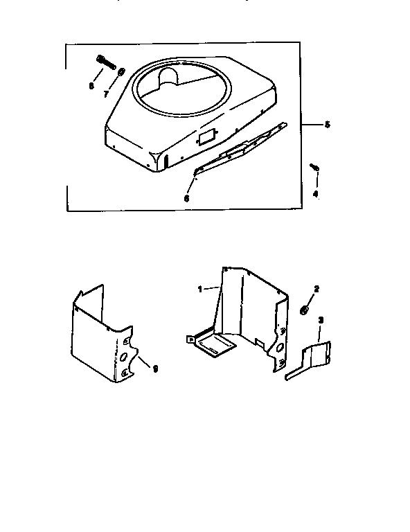 Craftsman 917250262 baffles and shroud div71/501 diagram