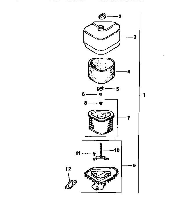 Craftsman 917256541 air intake (div.71/501) diagram