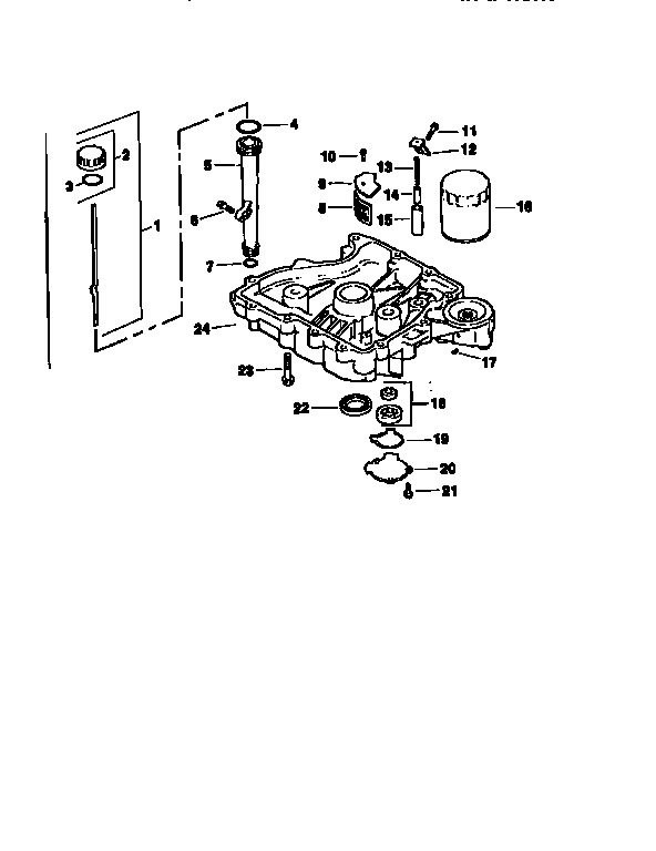 Craftsman 917256541 oil pan/lubrication (div 71/501) diagram