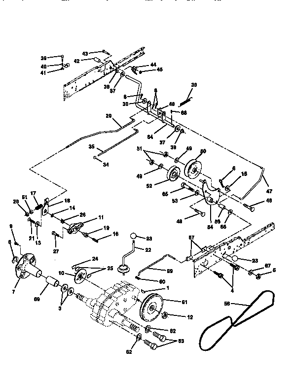 Craftsman 917250540 ground drive diagram