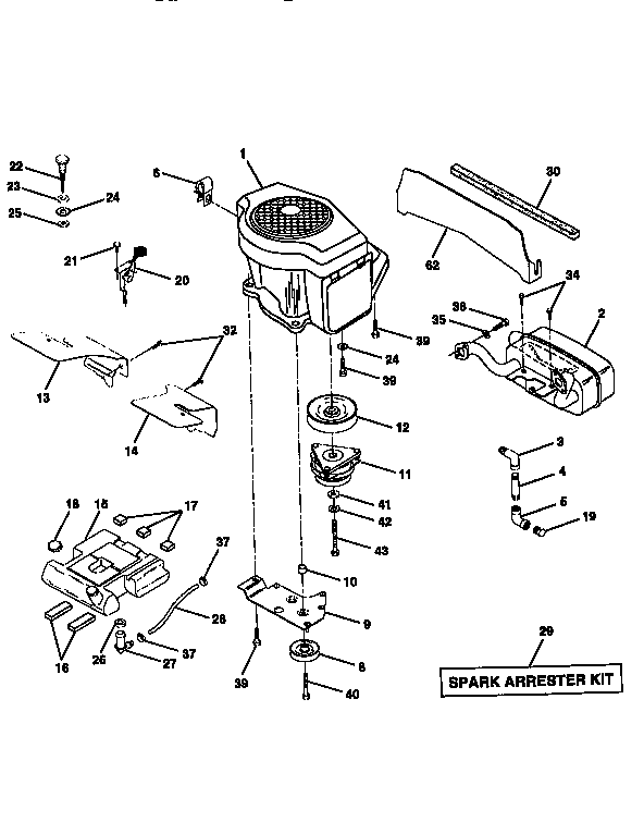 Craftsman 917250540 engine diagram