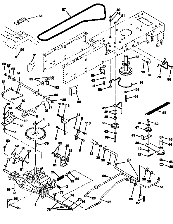 Craftsman 917256560 drive diagram