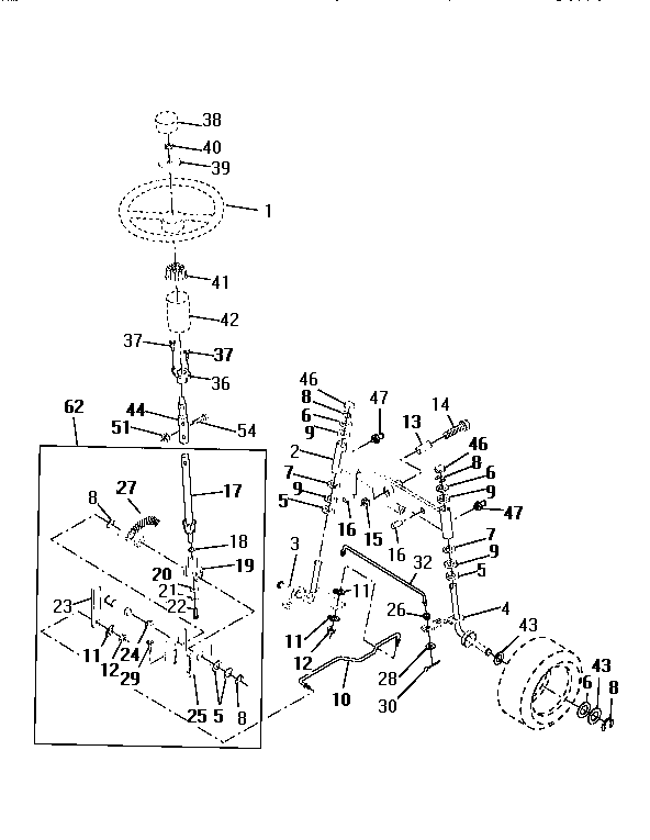 Craftsman 917256560 steering diagram