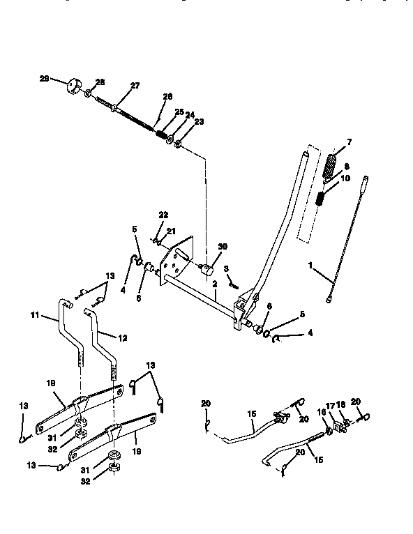 Craftsman 917256560 mower lift diagram