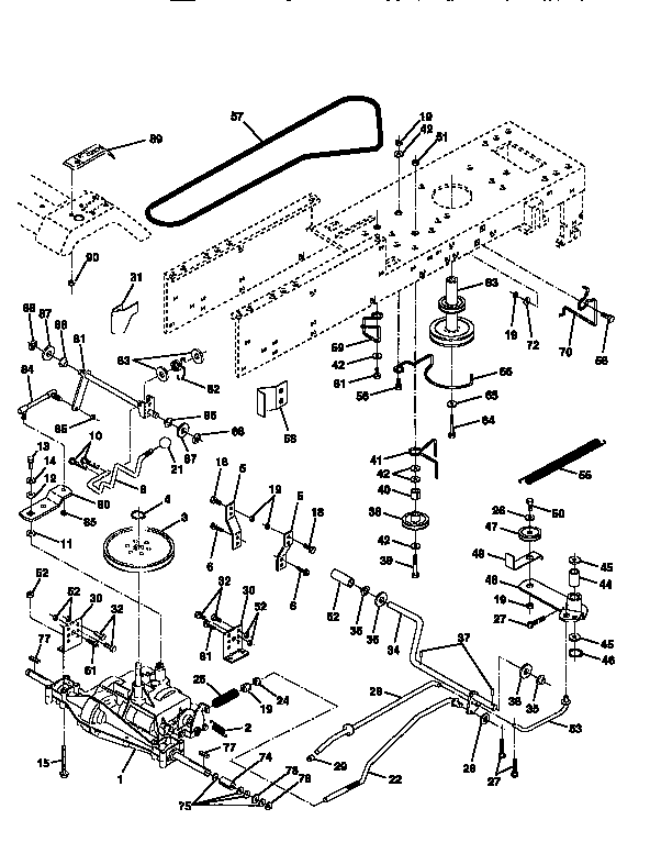 Craftsman 917256580 drive diagram