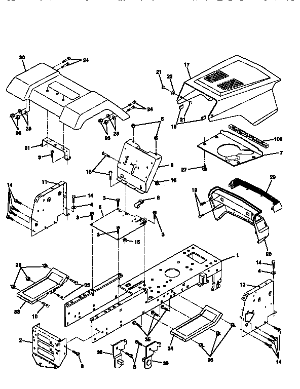 Craftsman 917256510 chassis and enclosures diagram