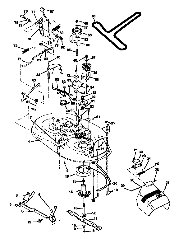 Craftsman 917256510 mower diagram