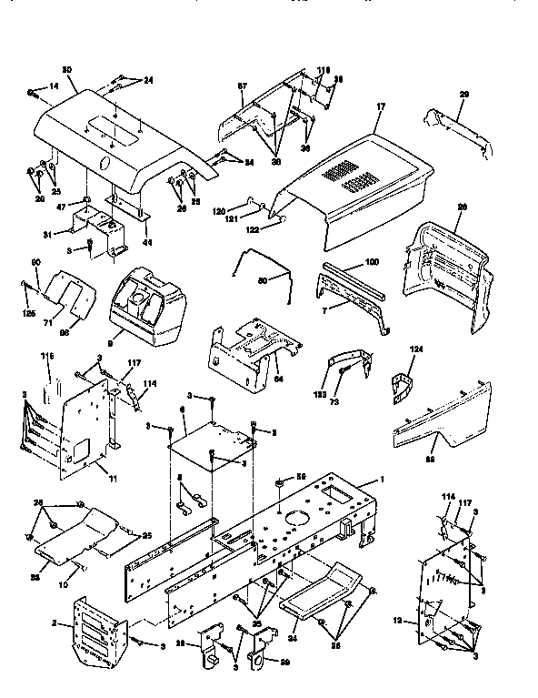 Craftsman 917256590 chassis and enclosures diagram