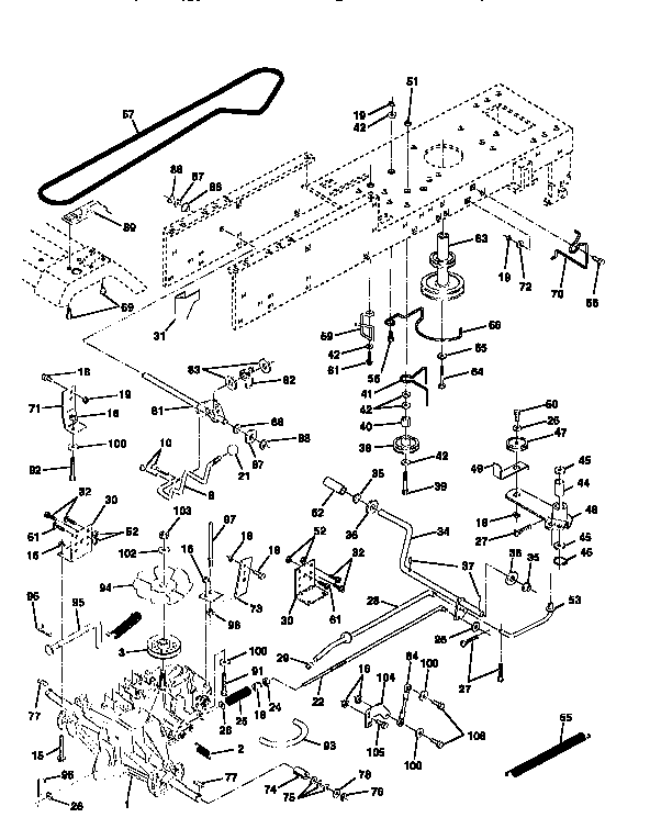 Craftsman 917256590 drive diagram
