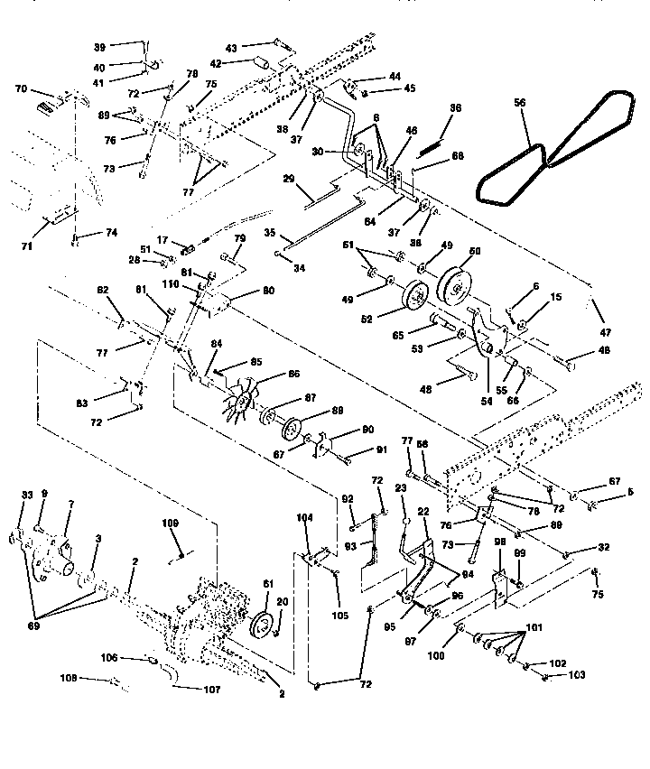 Craftsman 917251520 ground drive diagram