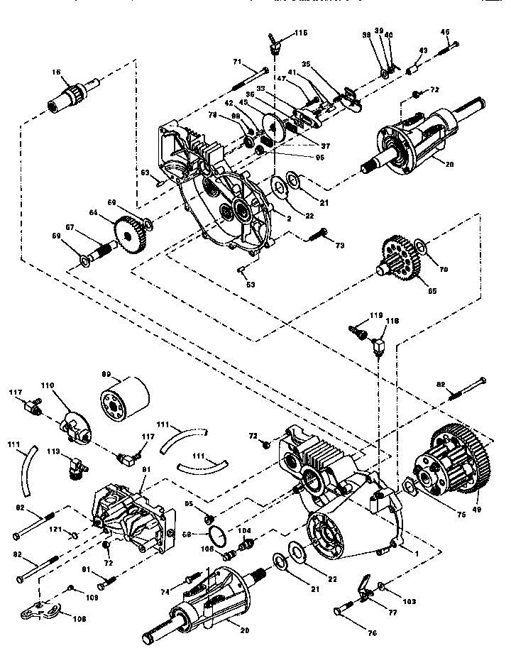 Craftsman 917251520 hydro gear transaxle diagram