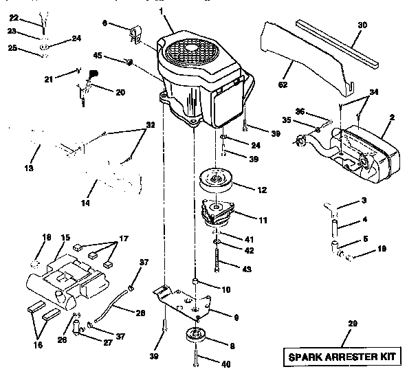 Craftsman 917251490 engine diagram