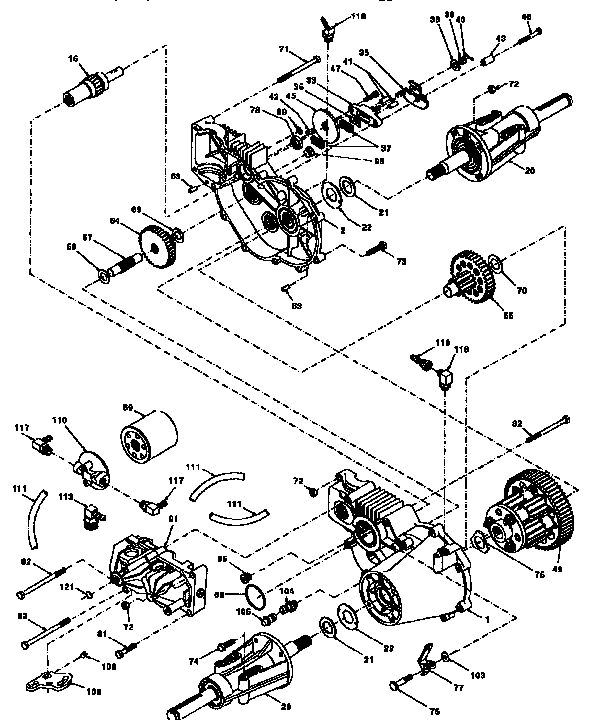 Craftsman 917251490 hydro gear transaxle-210310 diagram