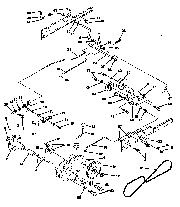 Craftsman 917251480 ground drive diagram